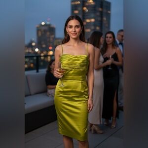 Marc Bouwer 100% silk Dress.